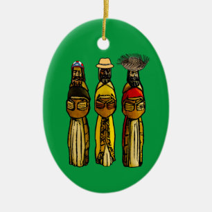 Puerto Rico Drei Weisen Keramik Ornament
