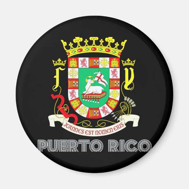 Puerto Rico Emblem Magnet (Vorne)
