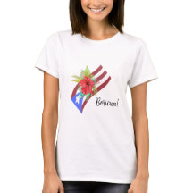 Puerto Rico Fahne mit flora de maga boricua