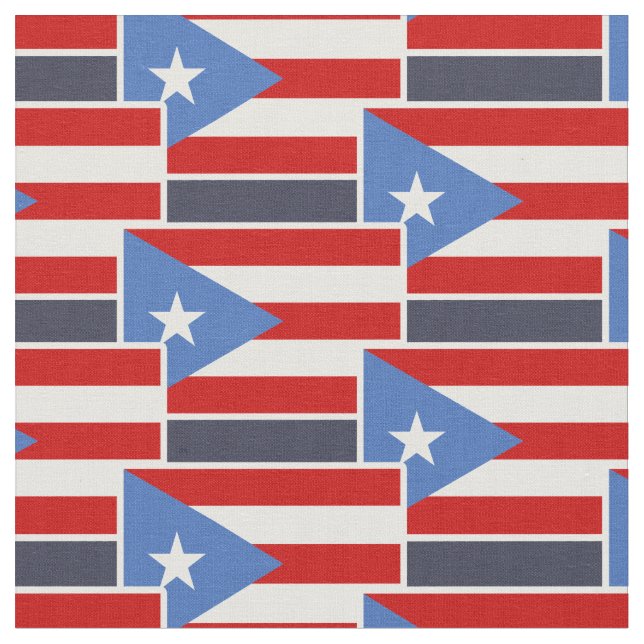 Puerto-Rico-Fahne Stoff (Nahaufnahme)
