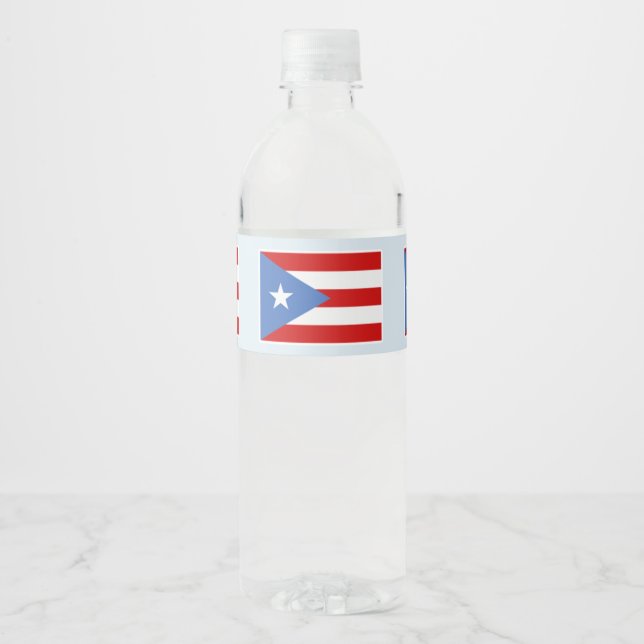 Puerto Rico Flag auf Light Blue (Vorderseite)