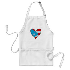 Puerto Rico Flag | Boricua Heart, Puerto Rico Schürze