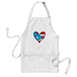 Puerto Rico Flag Boricua Heart, Puerto Rico Schürze