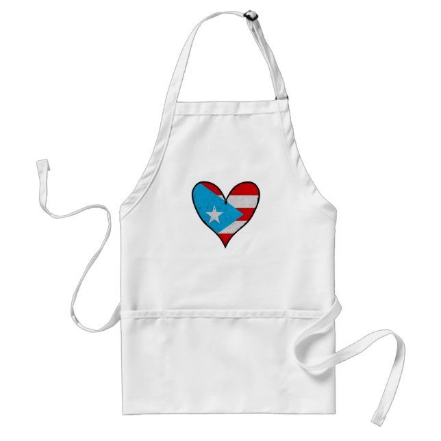 Puerto Rico Flag | Boricua Heart, Puerto Rico Schürze (Vorne)