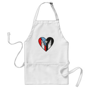 Puerto Rico Flag Boricua Heart, Puerto Rico Schürze
