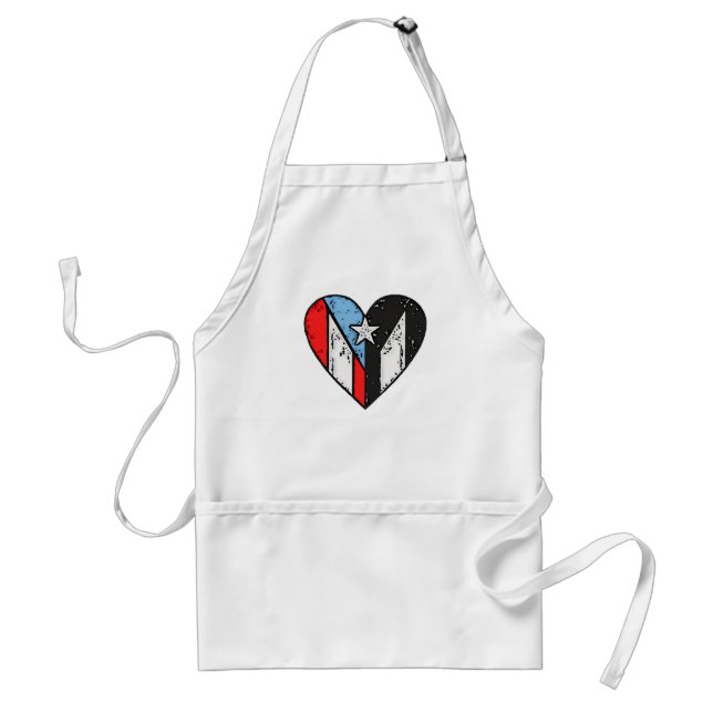Puerto Rico Flag | Boricua Heart, Puerto Rico Schürze (Vorne)
