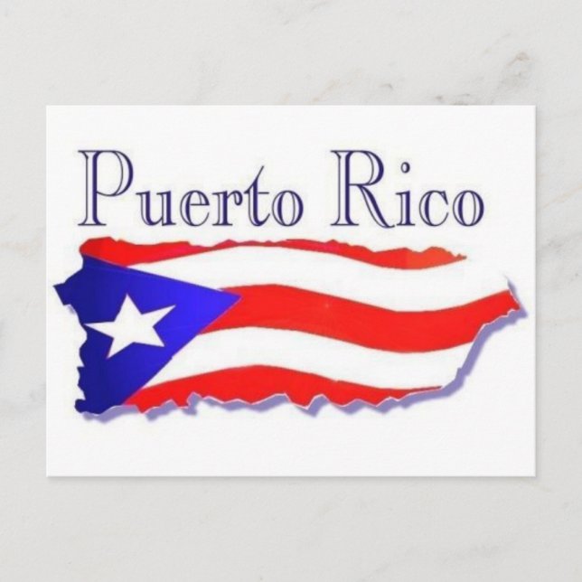Puerto Rico Flag Boricua Postkarte (Vorderseite)