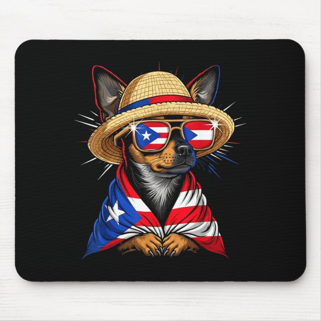 Puerto Rico Flag Boricua Puerto Rican Flag  Mousepad (Vorne)