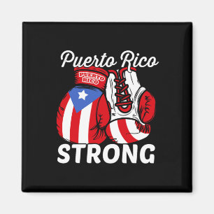 Puerto Rico Flag Boxing Gloves Boricua Puerto Rica Magnet