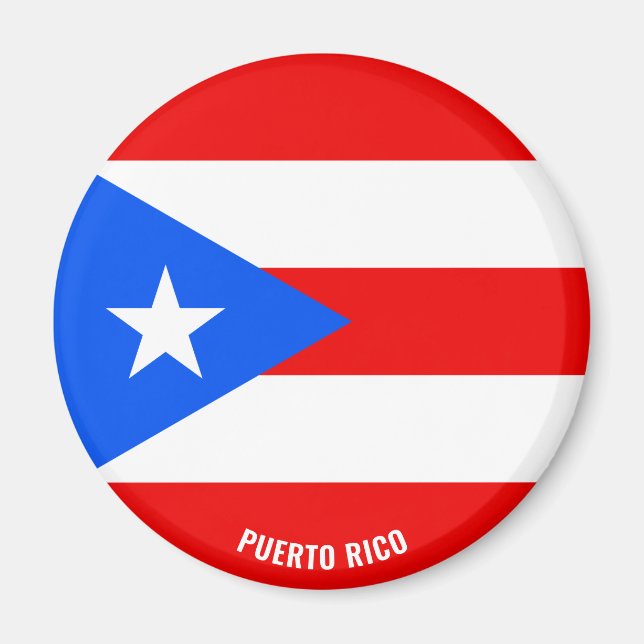 Puerto Rico Flag Charming Patriotic Magnet (Vorne)