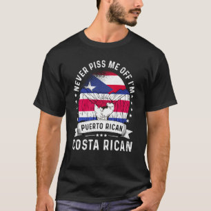 Puerto Rico Flag Costa Rica Spaß Pride T-Shirt