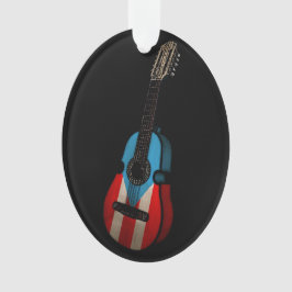 Puerto Rico Flag Cuatro Ornament