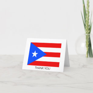 Puerto Rico Flag Dankeskarte