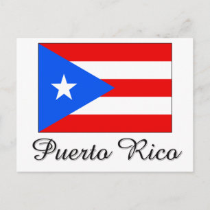 Puerto Rico Flag Design Postkarte