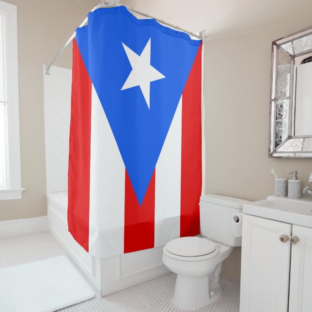 Puerto Rico Flag Duschvorhang (Beispiel)