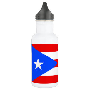 Puerto Rico Flag Edelstahlflasche