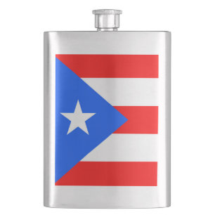 Puerto Rico Flag Flachmann