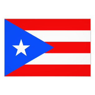 Puerto Rico Flag Fotodruck