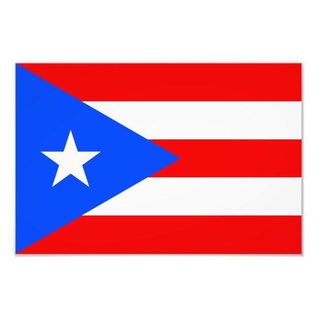 Puerto Rico Flag Fotodruck (Vorne)