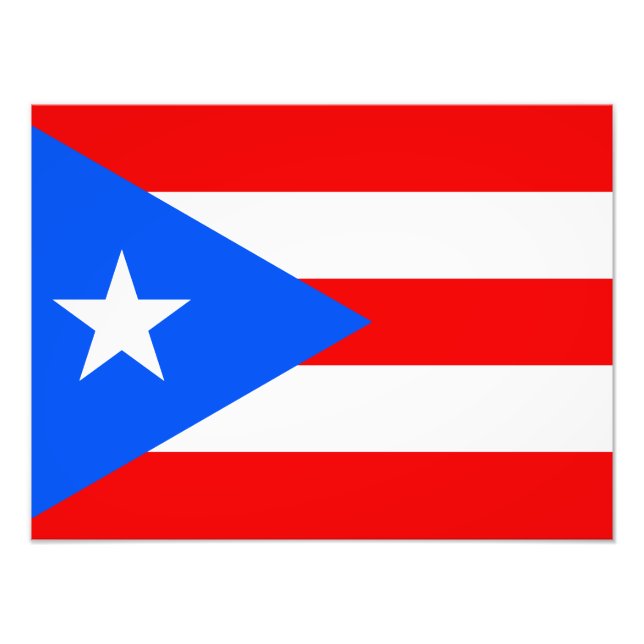 Puerto Rico Flag Fotodruck (Vorne)