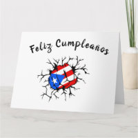 Puerto Rico Flag Geburtsdatum Karte