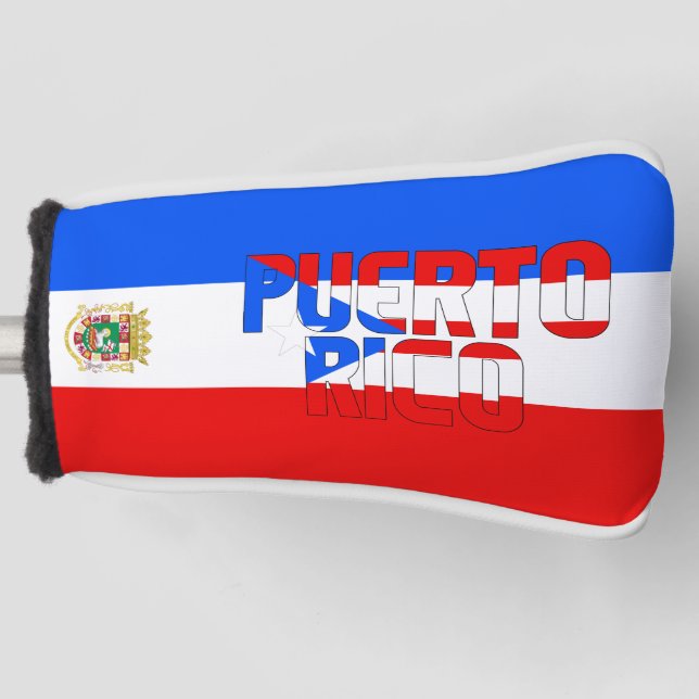 Puerto Rico Flag Gorgeous Patriotic Golf Headcover (Vorderseite)