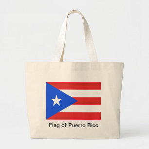 Puerto Rico Flag Jumbo Stoffbeutel