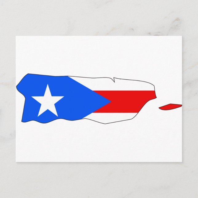 Puerto Rico Flag Karte (Vorderseite)