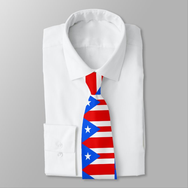 PUERTO RICO FLAG KRAWATTE (Gebunden)