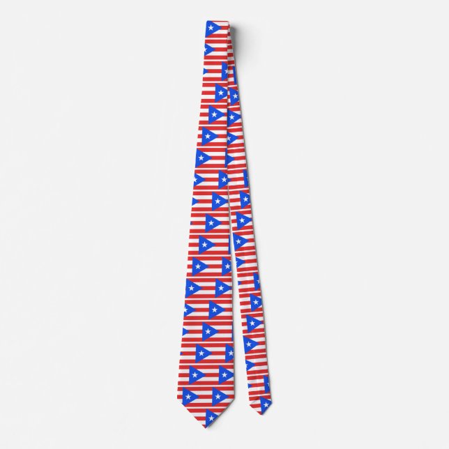 Puerto Rico Flag Krawatte (Vorderseite)