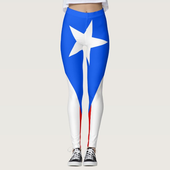 Puerto Rico Flag Leggings (Vorderseite)