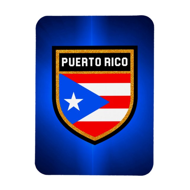 Puerto Rico Flag Magnet (Vertikal)