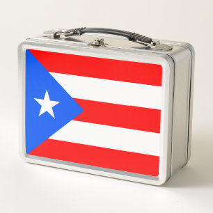 Puerto Rico Flag Metall Brotdose