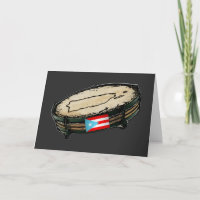 Puerto Rico Flag Pandera Boricua Karte
