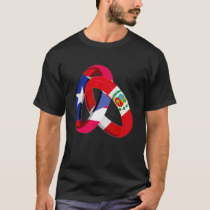 Puerto Rico Flag Peru Grown Ring Ehe Hochzeit T-Shirt