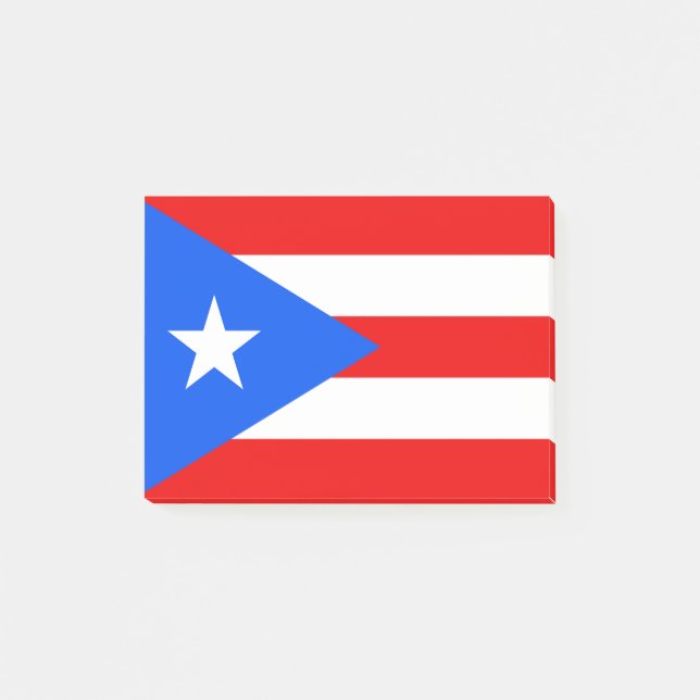 Puerto Rico Flag Post-it Klebezettel (Vorderseite)