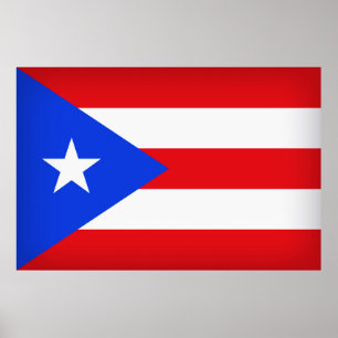 Puerto Rico Flag Poster