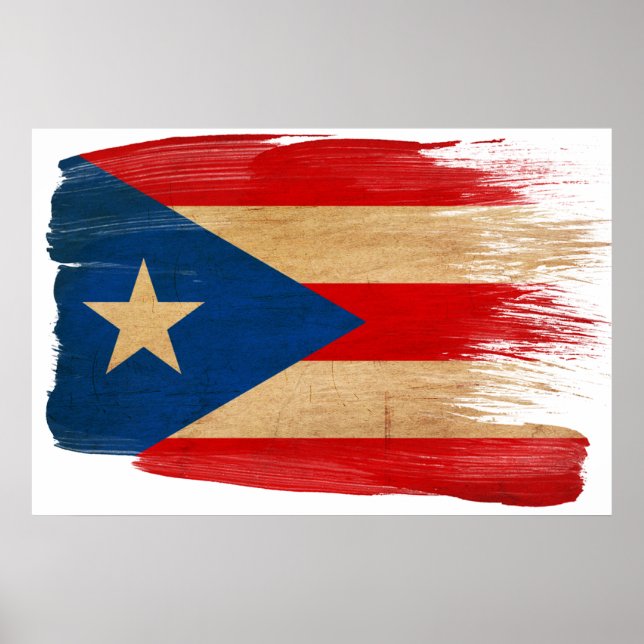 Puerto Rico Flag Posters Poster (Vorne)
