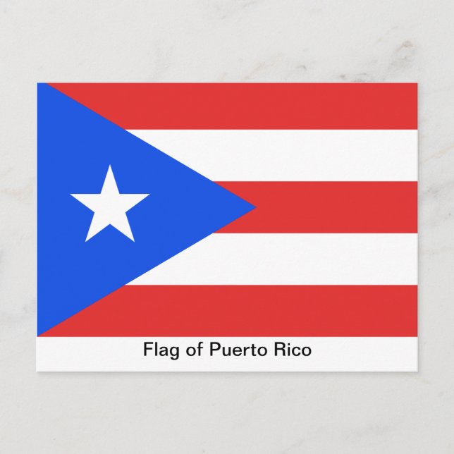 Puerto Rico Flag Postkarte (Vorderseite)