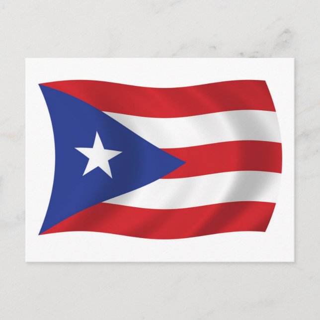 Puerto Rico Flag Postkarte (Vorderseite)