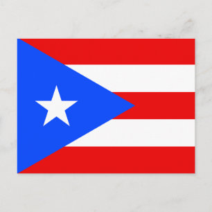 Puerto Rico Flag Postkarte