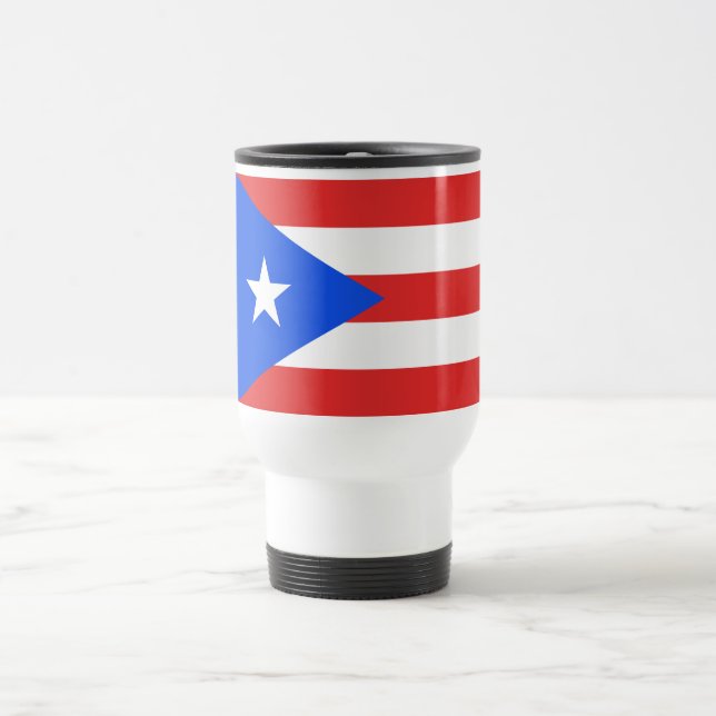 Puerto Rico Flag Reisebecher (Mittel)