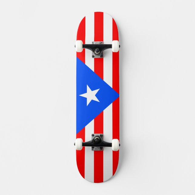 Puerto Rico Flag Skateboard (Vorderseite)