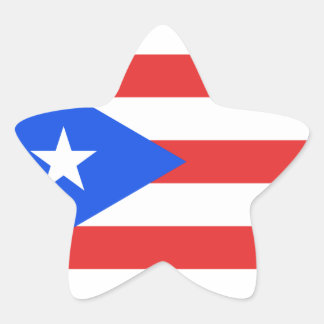 Puerto Rico Flag Stern-Aufkleber