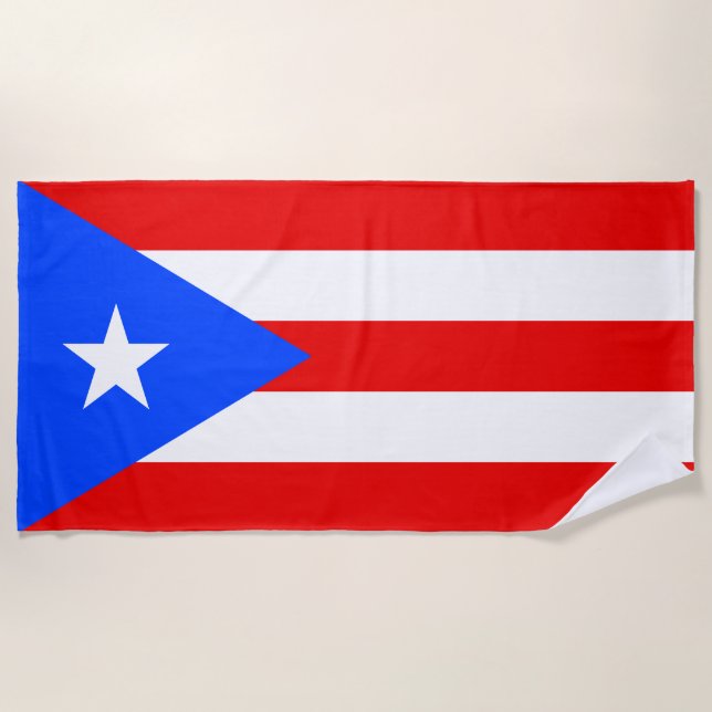 Puerto Rico Flag Strandtuch (Vorderseite)