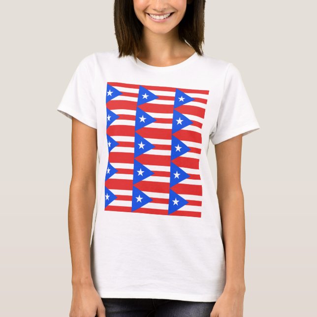 Puerto Rico Flag T-Shirt (Vorderseite)