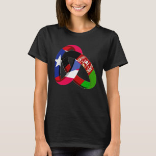 Puerto Rico Flagge Afghanistan Gewachsener Ring Eh T-Shirt