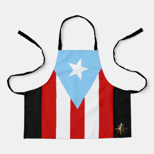 Puerto Rico-Flagge All Over Print Kleine Schürze