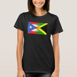Puerto-Rico-Flagge Jamaika Puerto Rico T-Shirt