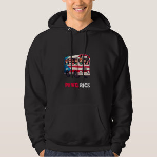 Puerto Rico-Flagge Jungen Mädchen Kinder Bus Hispa Hoodie
